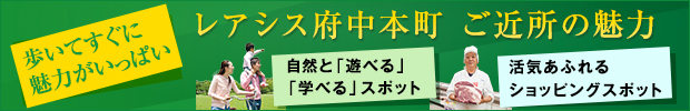 歩いてすぐ！住みやすい街府中の魅力