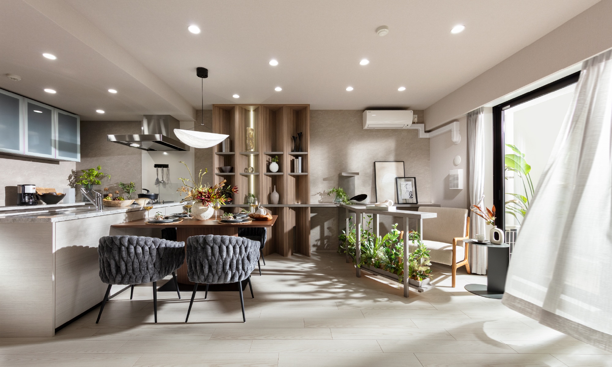 LIVING DINING KITCHEN