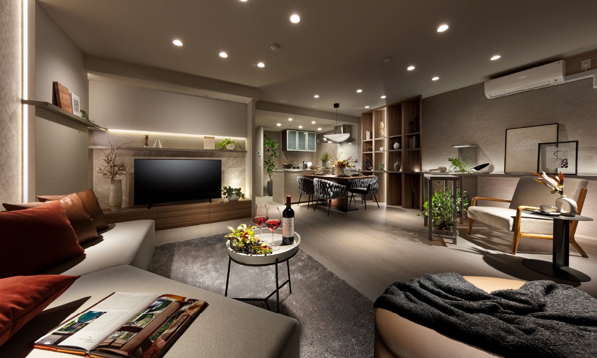 LIVING DINING KITCHEN