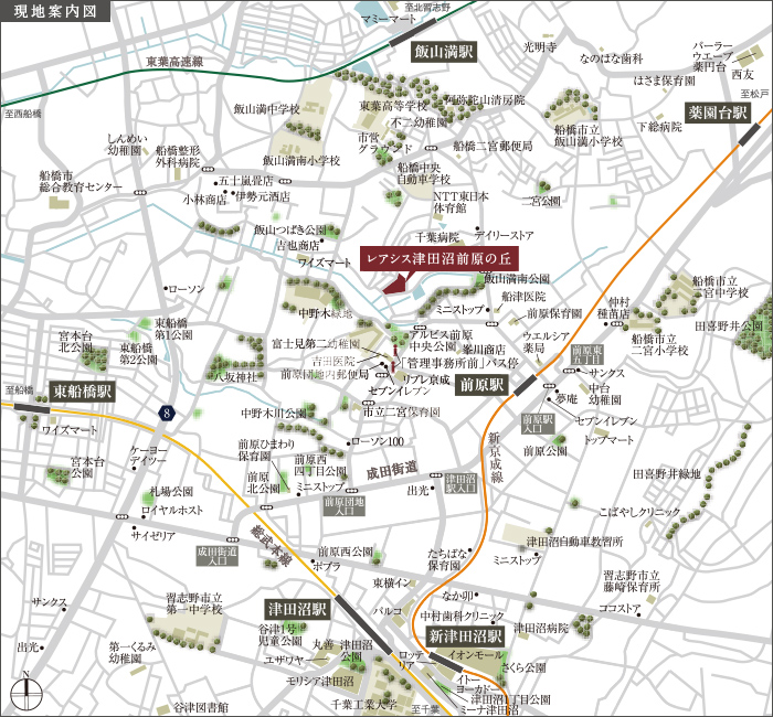 現地案内図