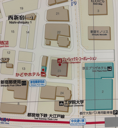 JR新宿駅案内看板